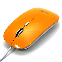 Проводная оптическая мышь DeTech DE-5022G Shiny Orange